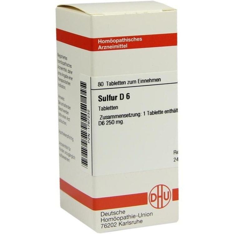 SULFUR D 6 Tabletten 80 St