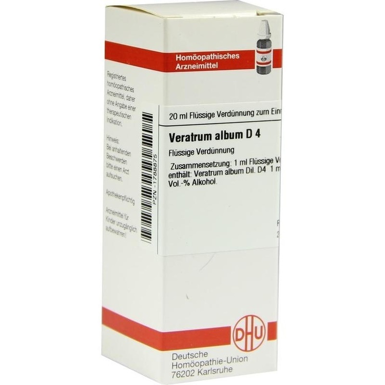 VERATRUM ALBUM D 4 Dilution 20 ml