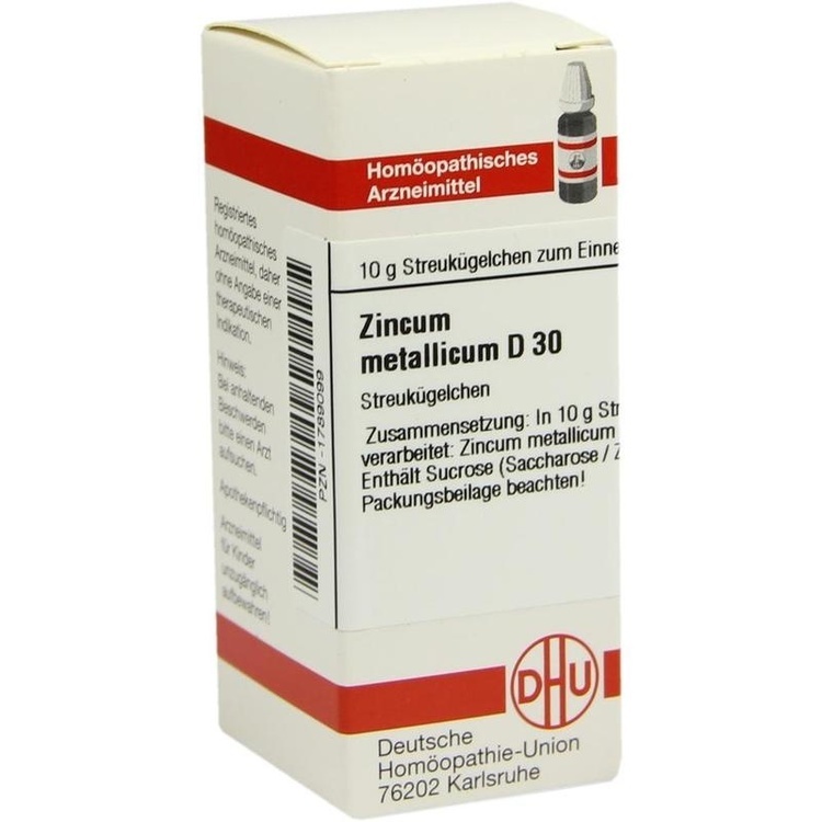 ZINCUM METALLICUM D 30 Globuli 10 g