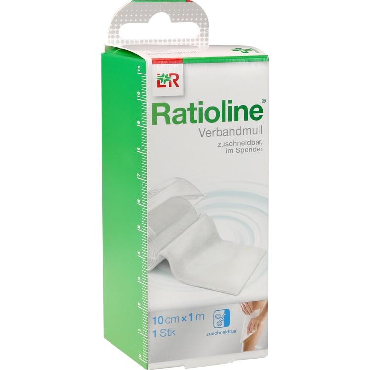 RATIOLINE acute Verbandmull 10 cmx1 m gerollt 1 St