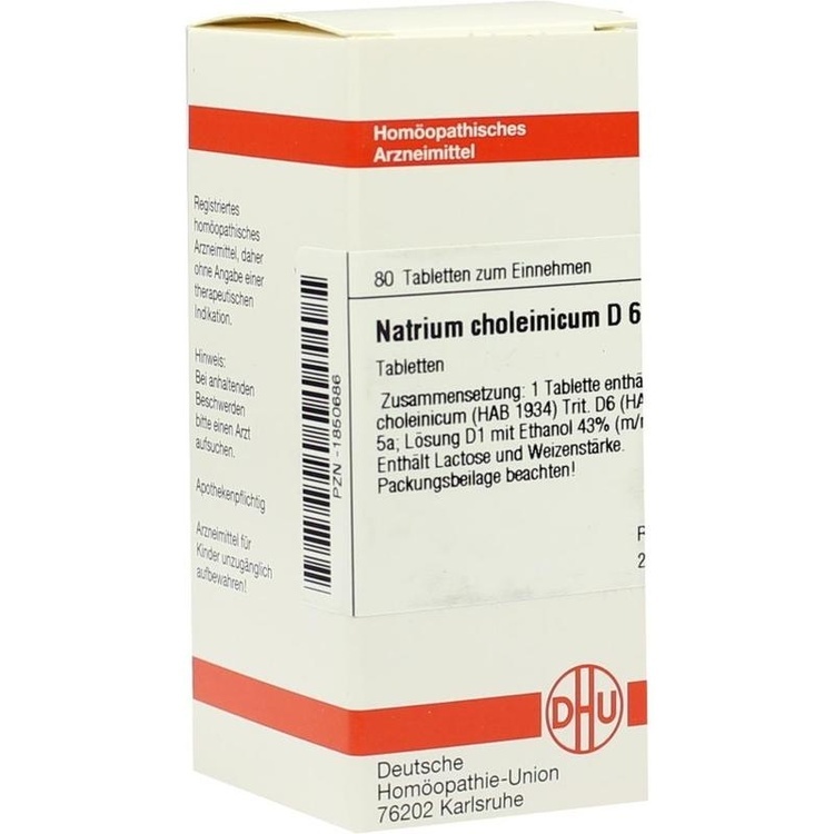 NATRIUM CHOLEINICUM D 6 Tabletten 80 St