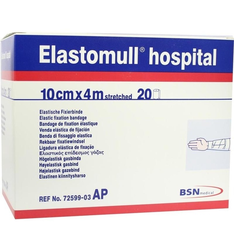 ELASTOMULL hospital 10 cmx4 m elast.Fixierb.weiß 20 St