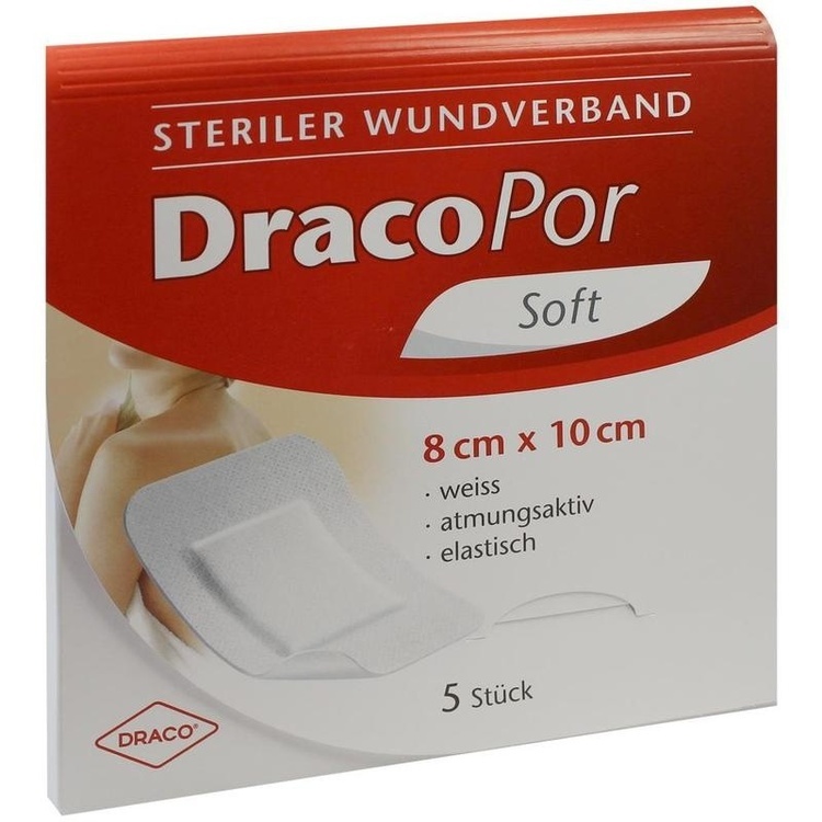 DRACOPOR Wundverband 8x10 cm steril 5 St