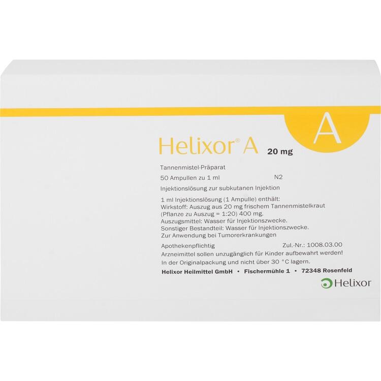 HELIXOR A Ampullen 20 mg 50 St
