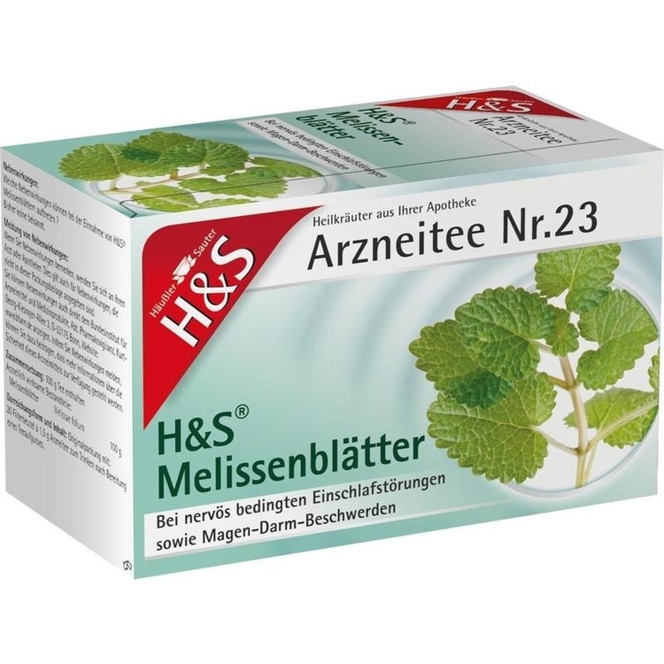 H&S Melissenblätter Filterbeutel 20X1.5 g