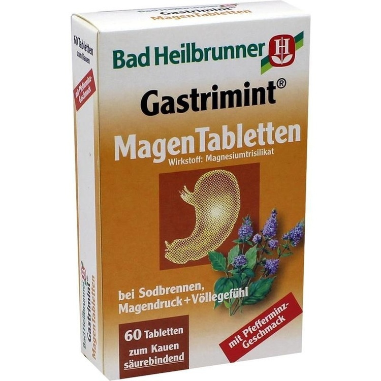 BAD HEILBRUNNER Gastrimint Magen Tabletten 60 St