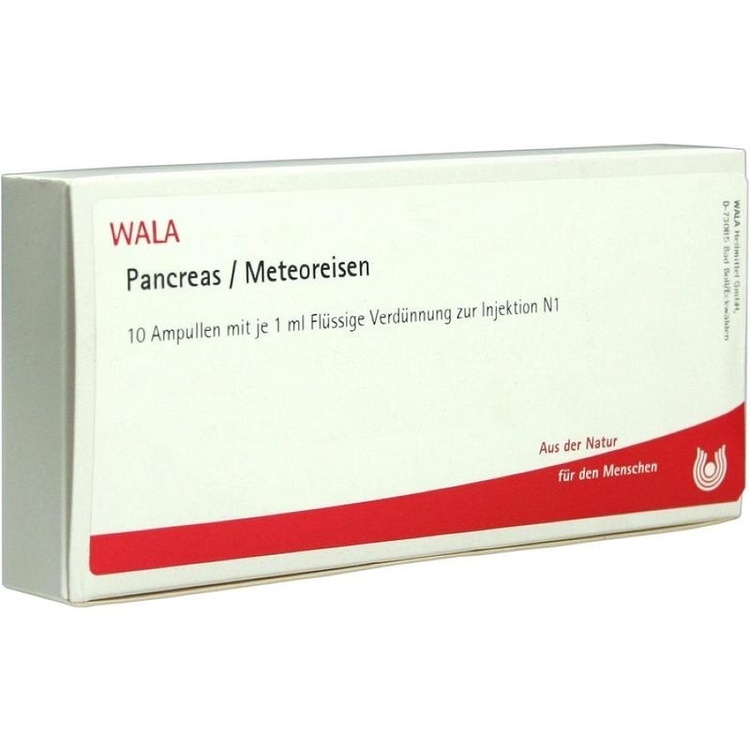 PANCREAS/METEOREISEN Ampullen 10X1 ml