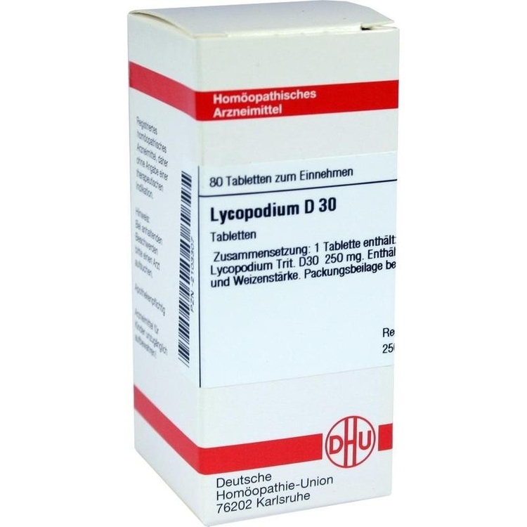 LYCOPODIUM D 30 Tabletten 80 St