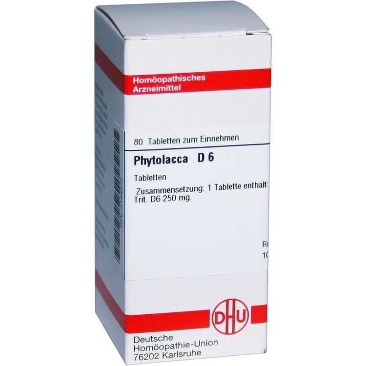 PHYTOLACCA D 6 Tabletten 80 St