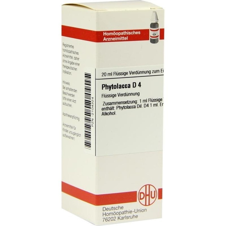 PHYTOLACCA D 4 Dilution 20 ml