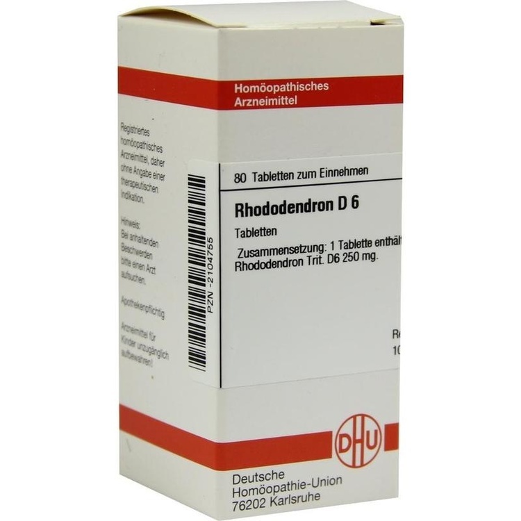 RHODODENDRON D 6 Tabletten 80 St