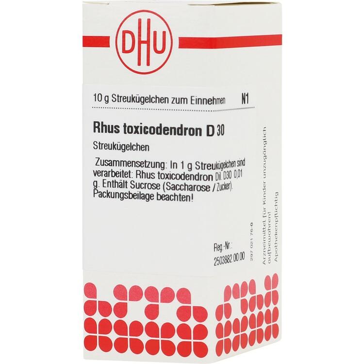 RHUS TOXICODENDRON D 30 Globuli 10 g