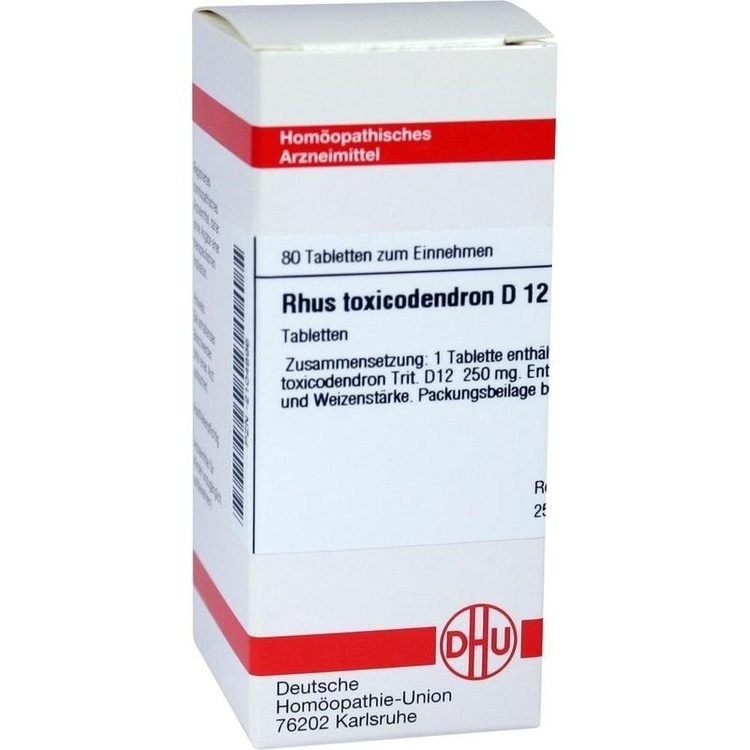 RHUS TOXICODENDRON D 12 Tabletten 80 St