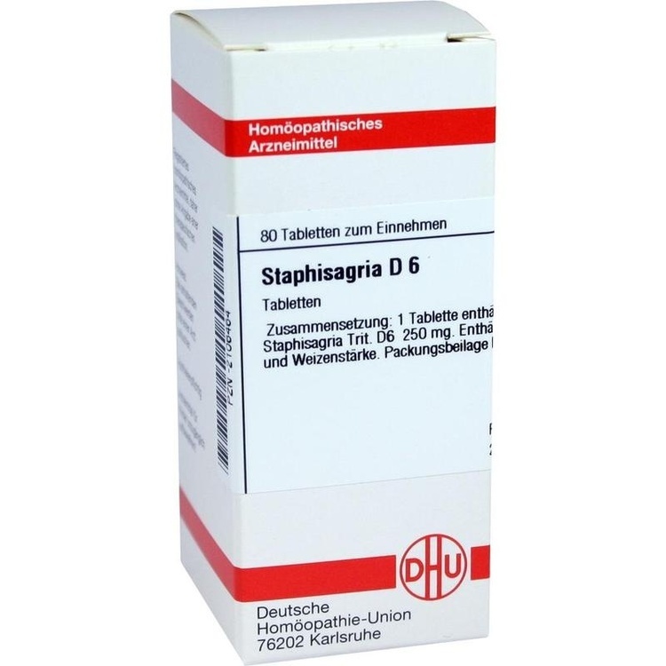 STAPHISAGRIA D 6 Tabletten 80 St