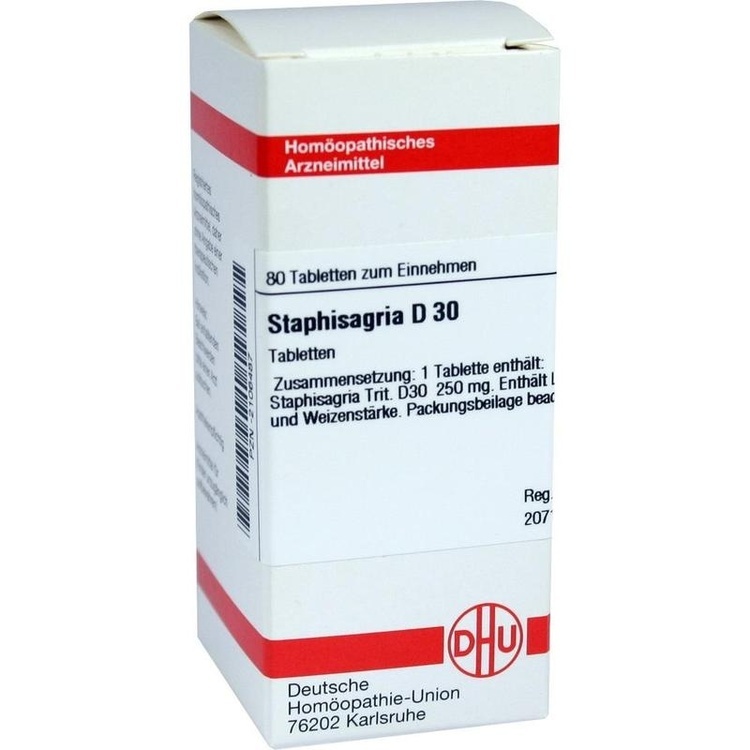 STAPHISAGRIA D 30 Tabletten 80 St