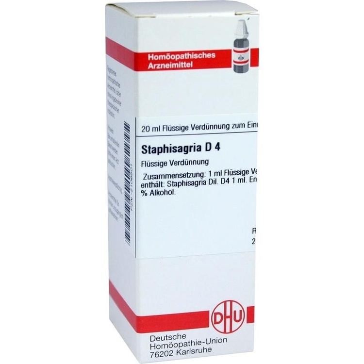 STAPHISAGRIA D 4 Dilution 20 ml