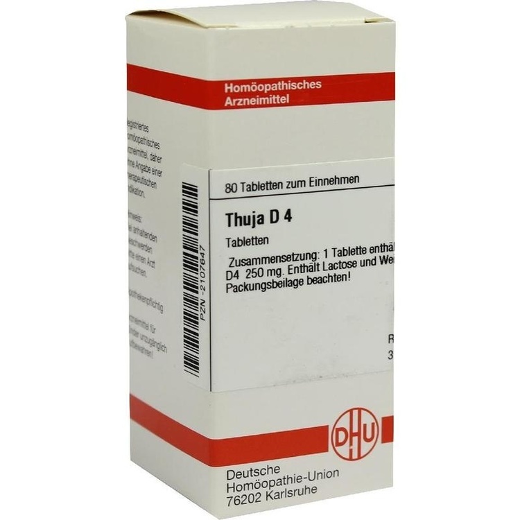 THUJA D 4 Tabletten 80 St