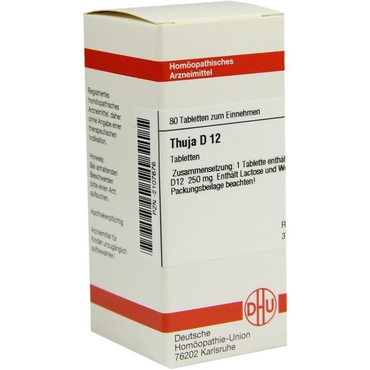 THUJA D 12 Tabletten 80 St