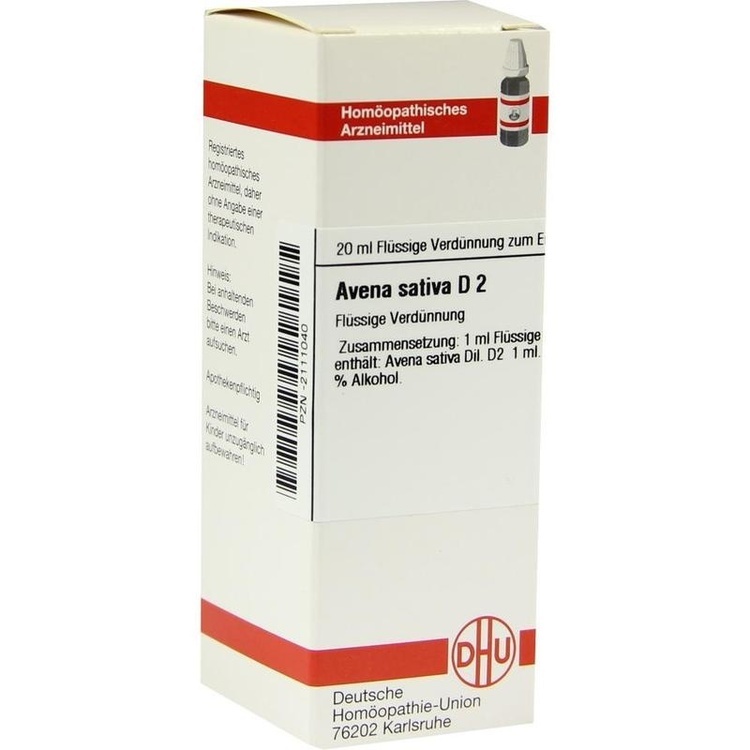 AVENA SATIVA D 2 Dilution 20 ml