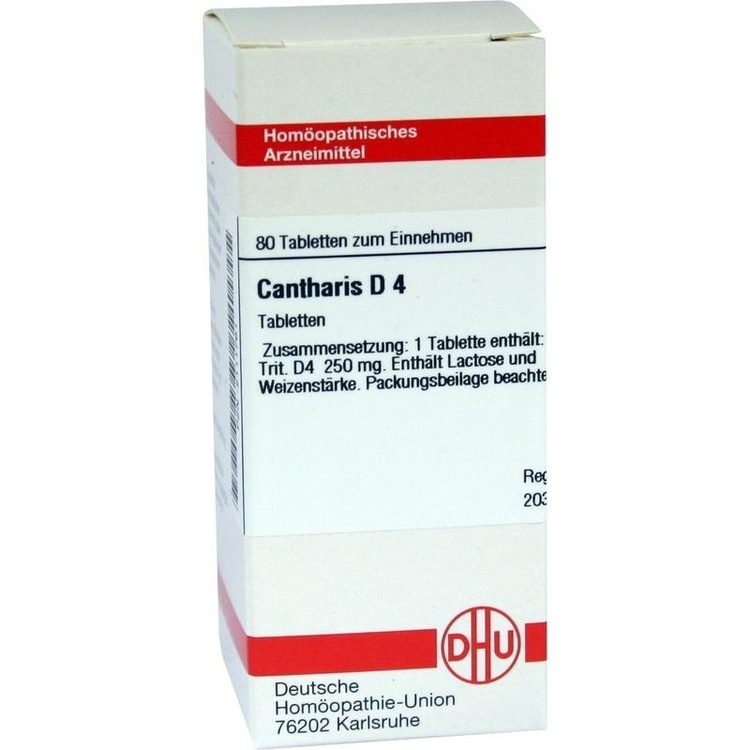 CANTHARIS D 4 Tabletten 80 St