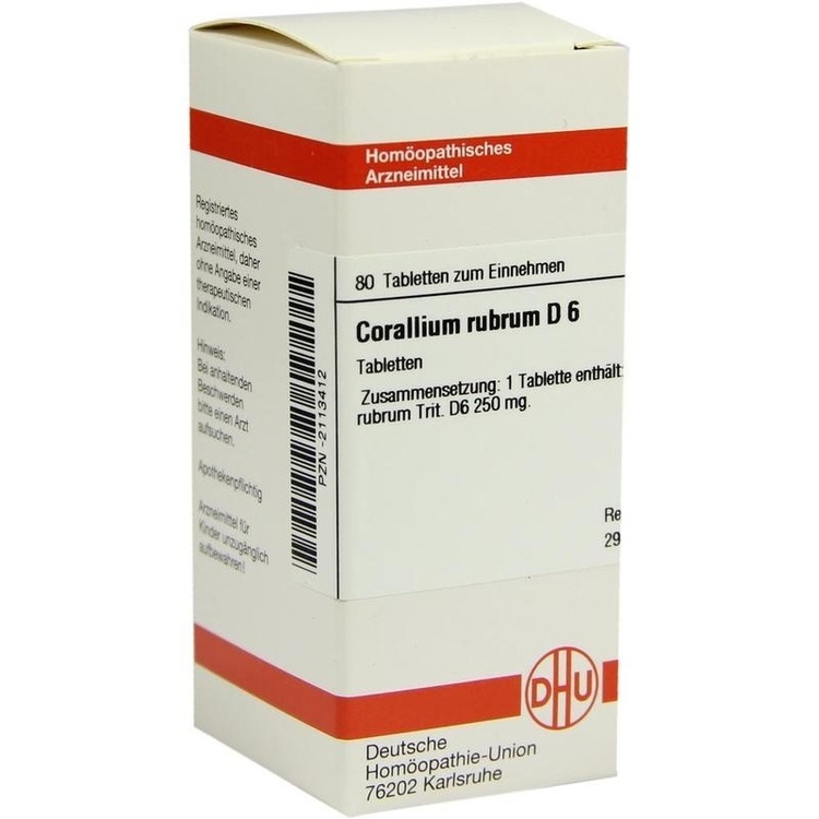 CORALLIUM RUBRUM D 6 Tabletten 80 St