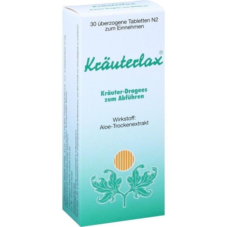 KRÄUTERLAX Dr.Henk 15 mg Kräuterdrag.z.Abführen 30 St