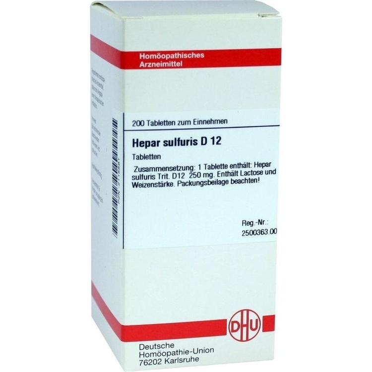 HEPAR SULFURIS D 12 Tabletten 200 St