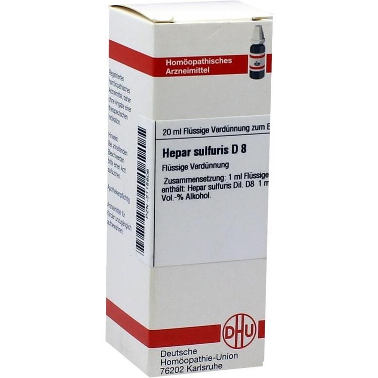 HEPAR SULFURIS D 8 Dilution 20 ml