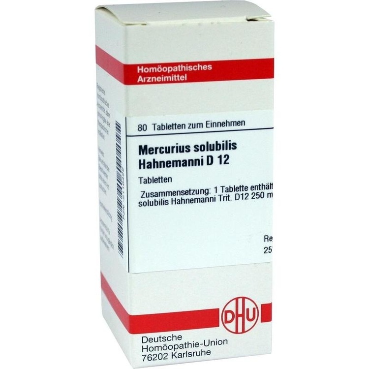 MERCURIUS SOLUBILIS Hahnemanni D 12 Tabletten 80 St