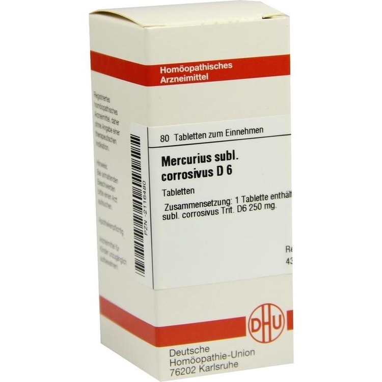 MERCURIUS SUBLIMATUS corrosivus D 6 Tabletten 80 St