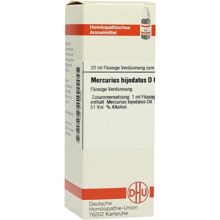 MERCURIUS BIJODATUS D 6 Dilution 20 ml