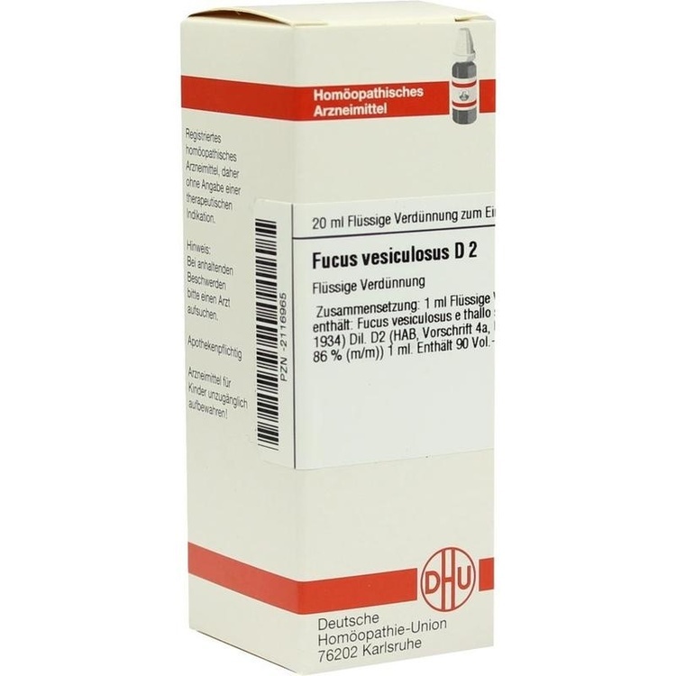 FUCUS VESICULOSUS D 2 Dilution 20 ml