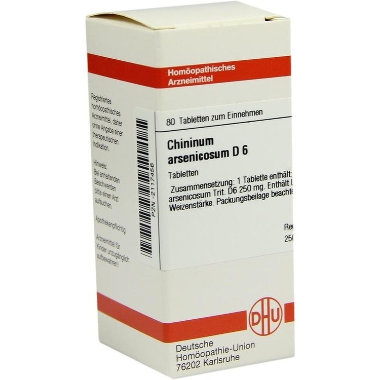 CHININUM ARSENICOSUM D 6 Tabletten 80 St