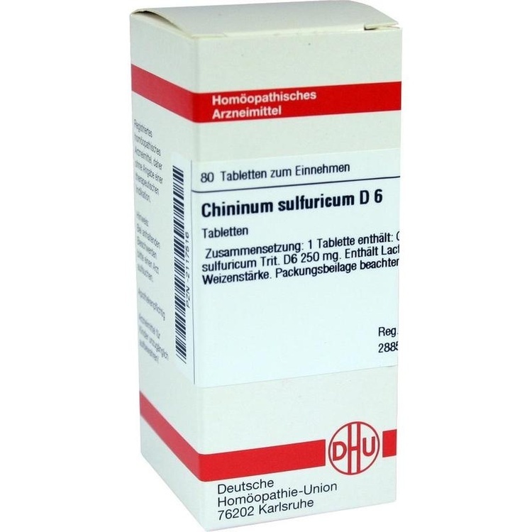 CHININUM SULFURICUM D 6 Tabletten 80 St