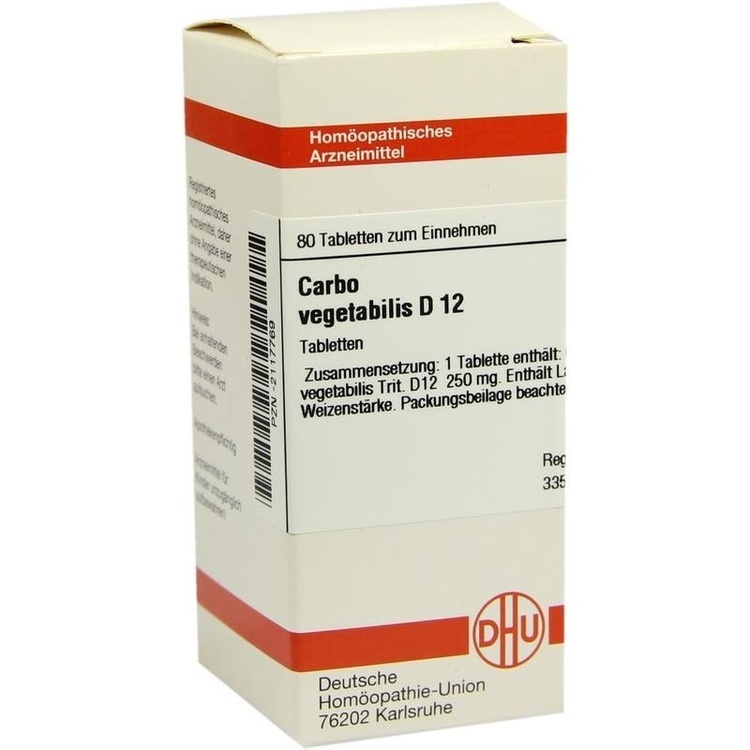 CARBO VEGETABILIS D 12 Tabletten 80 St