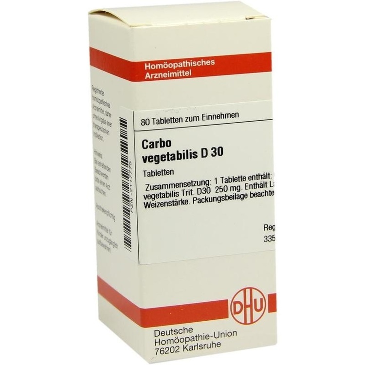 CARBO VEGETABILIS D 30 Tabletten 80 St