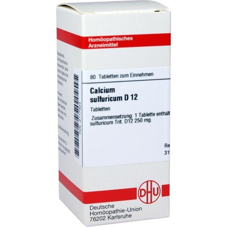 CALCIUM SULFURICUM D 12 Tabletten 80 St