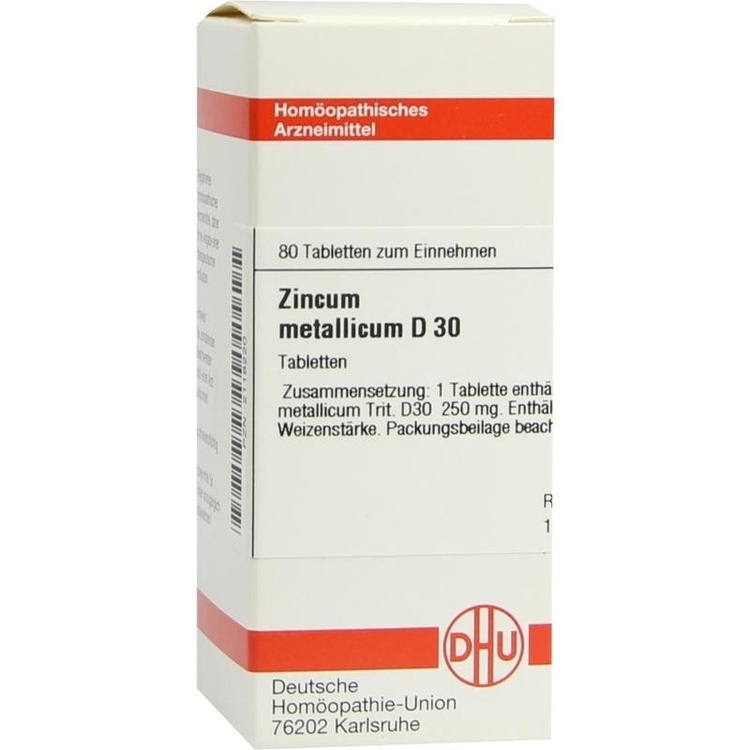 ZINCUM METALLICUM D 30 Tabletten 80 St
