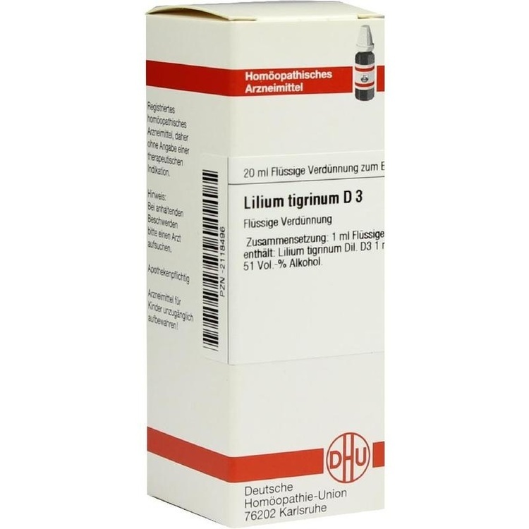 LILIUM TIGRINUM D 3 Dilution 20 ml