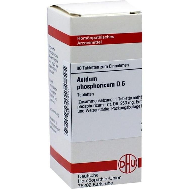 ACIDUM PHOSPHORICUM D 6 Tabletten 80 St