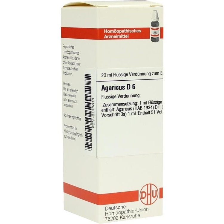 AGARICUS D 6 Dilution 20 ml