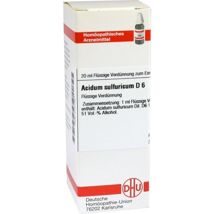 ACIDUM SULFURICUM D 6 Dilution 20 ml