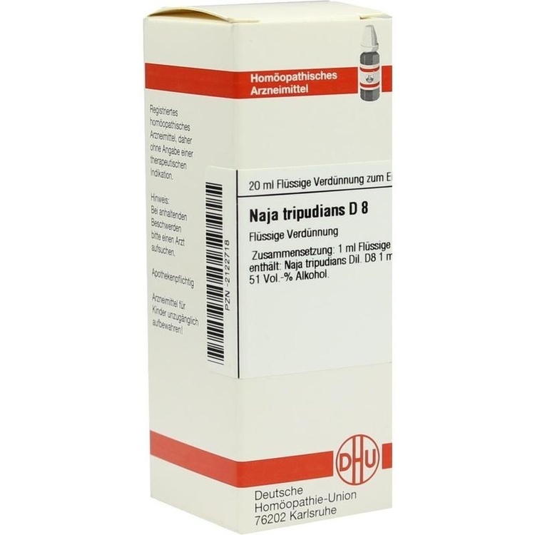 NAJA TRIPUDIANS D 8 Dilution 20 ml