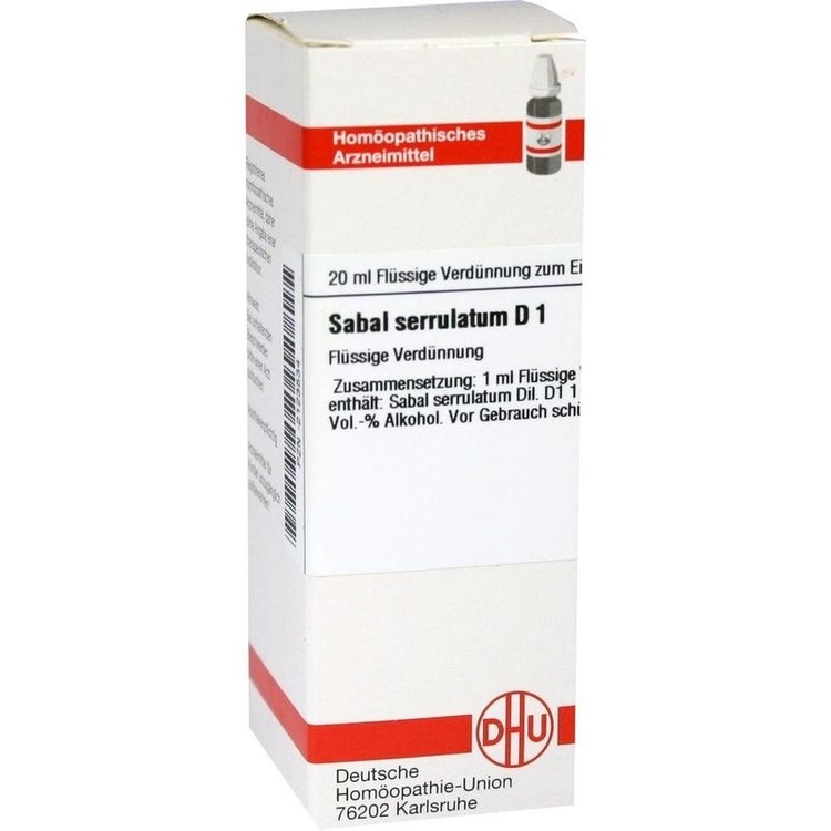 SABAL SERRULATUM D 1 Dilution 20 ml