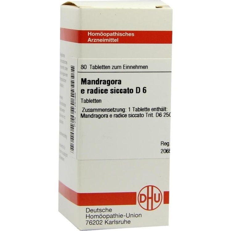 MANDRAGORA E radice siccata D 6 Tabletten 80 St