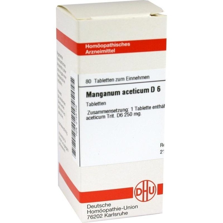 MANGANUM ACETICUM D 6 Tabletten 80 St