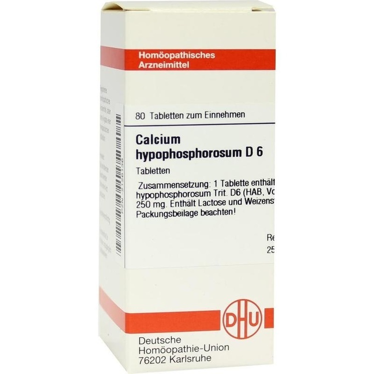 CALCIUM HYPOPHOSPHOROSUM D 6 Tabletten 80 St