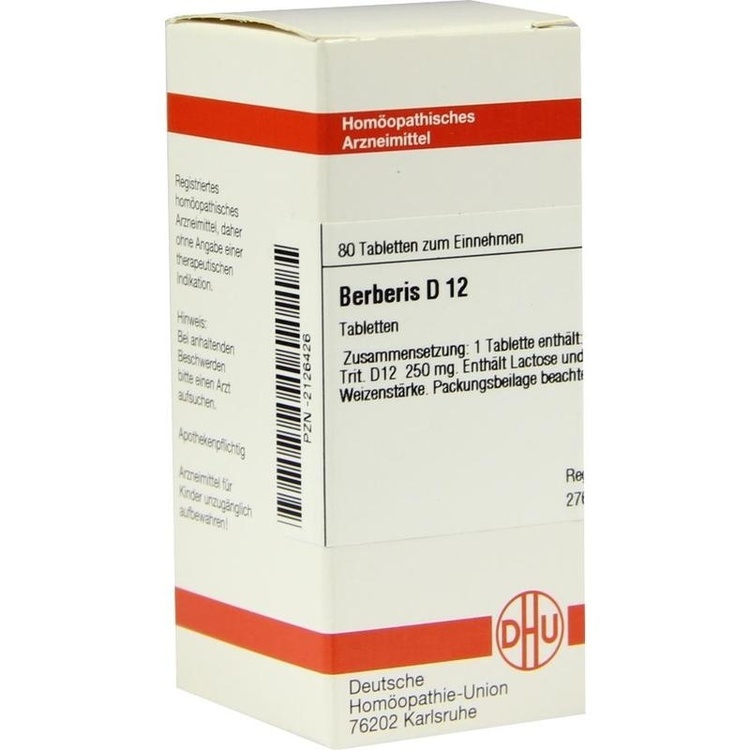 BERBERIS D 12 Tabletten 80 St