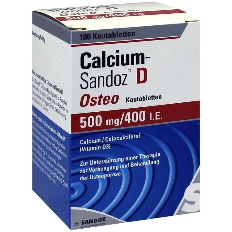 CALCIUM SANDOZ D Osteo 500 mg/400 I.E. Kautabl. 100 St
