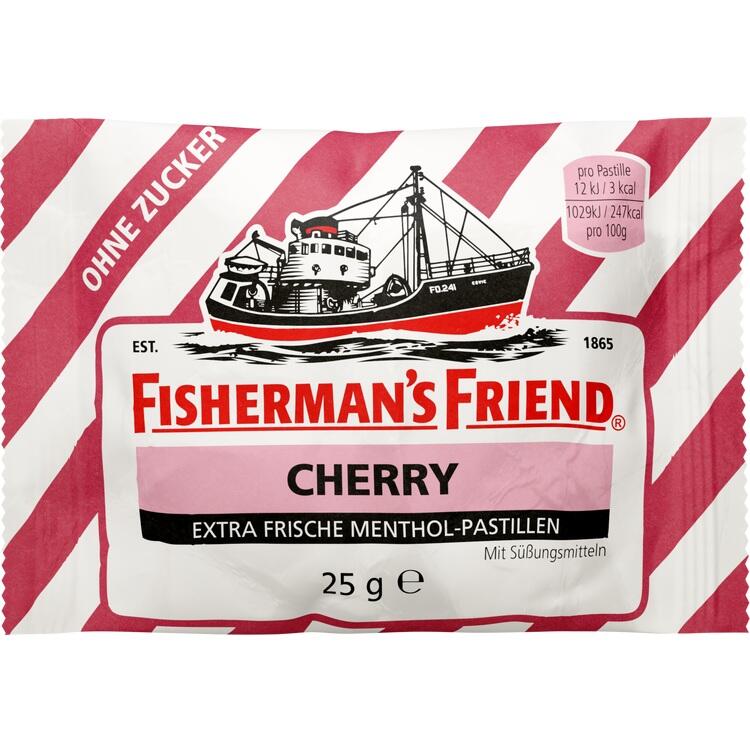 FISHERMANS FRIEND Cherry ohne Zucker Pastillen 25 g
